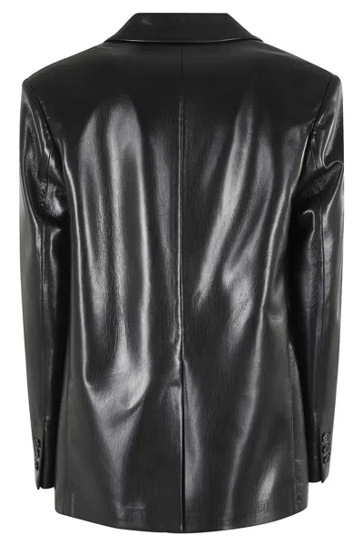 The Andamane Tailored Black Blazer With Classic Lapel And Structured Fit In Black