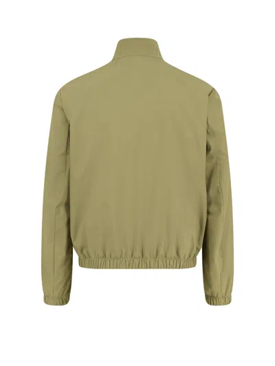 Hugo Boss Reversible Jacket With Elastic Cuffs And Collar In Green