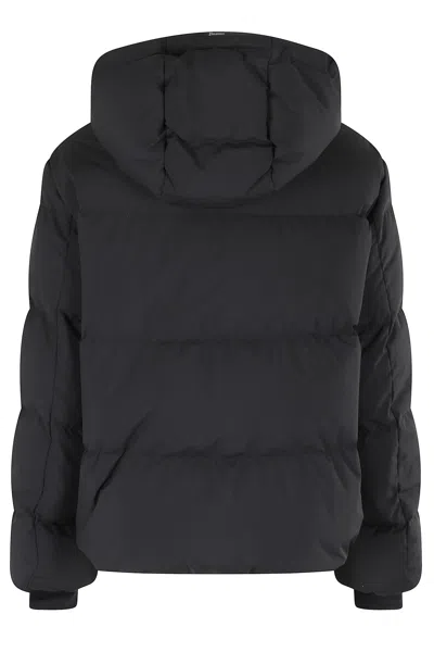 Herno Doublelayer Down Jacket With Hood In Black