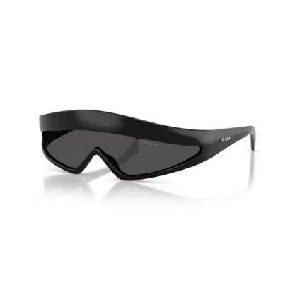 Prada Shield-frame Sunglasses In Black