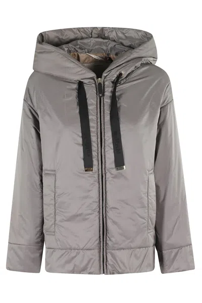Max Mara The Cube Dark Grey Polyester Daria Padded Jacket In Gray
