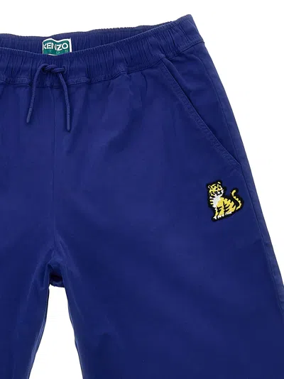 Kenzo Embroidered Bermuda Shorts In Gold