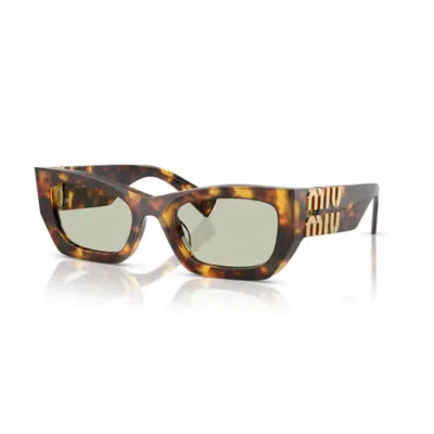Miu Miu Woman Sunglass Mu 09ws In Brown