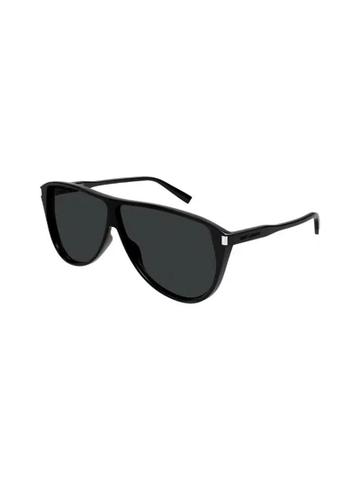 Saint Laurent Sl 731 Gaspar Sunglasses In Black-black-black