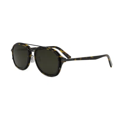 Dior Blacksuit A4u 53mm Pilot Sunglasses In Green