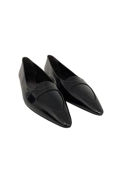 The Row Pointed-toe Ballet Flat Shoes In Black
