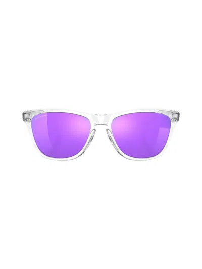 Oakley Mens Clear Oo9013 Frogskins O Matter™ Plutonite Square-frame Sunglasses In Polished Clear