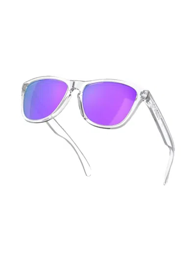 Oakley Mens Clear Oo9013 Frogskins O Matter™ Plutonite Square-frame Sunglasses In Polished Clear