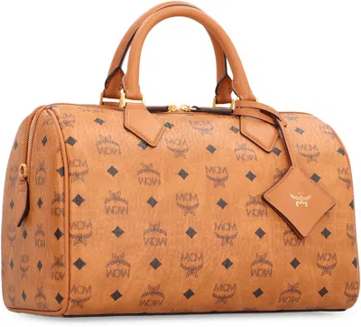 Mcm Brown Ella Boston Medium Duffle Bag In Brown