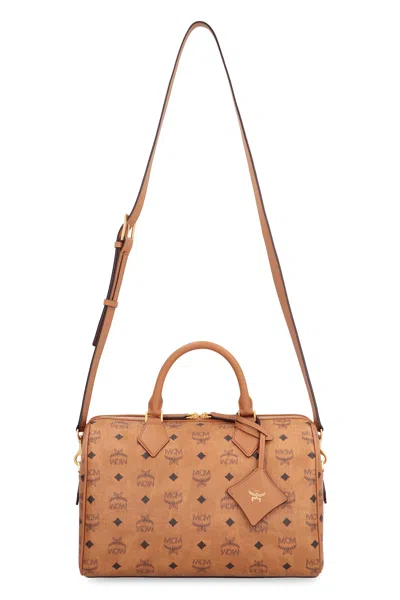 Mcm Brown Ella Boston Medium Duffle Bag In Brown