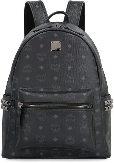 Mcm Visetos Stark Side Studs Backpack In Black