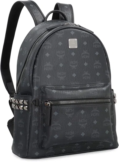 Mcm Visetos Stark Side Studs Backpack In Black