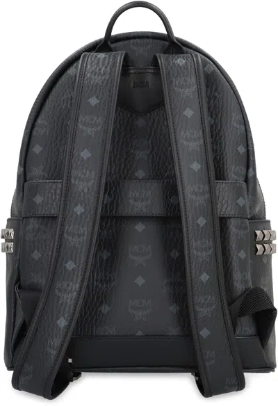 Mcm Visetos Stark Side Studs Backpack In Black