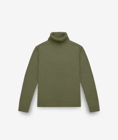Larusmiani Turtleneck Sweater Diablerets Sweater In Green
