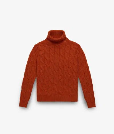 Larusmiani Turtleneck Sweater Col Du Pillon Sweater In Red