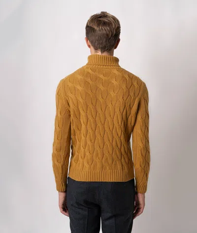 Larusmiani Turtleneck Sweater Col Du Pillon Sweater In Yellow