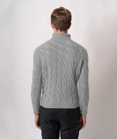 Larusmiani Turtleneck Sweater Col Du Pillon Sweater In Gray