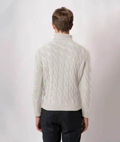 Larusmiani Turtleneck Sweater Col Du Pillon Sweater In White