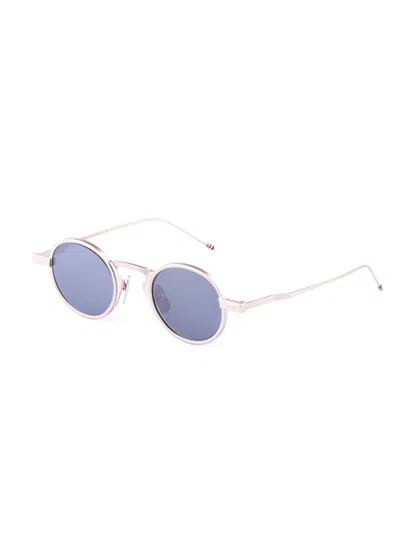 Thom Browne Round-frame Sunglasses In Blue