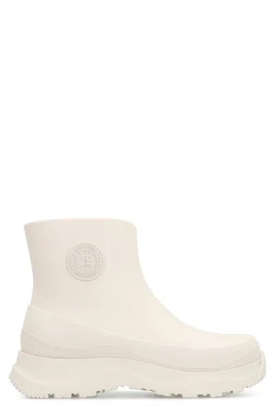 Canada Goose Vancouver Logo-patch Platform Rain Boots In White