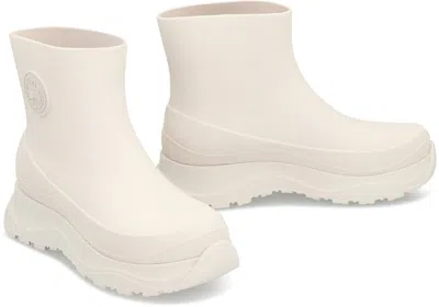 Canada Goose Vancouver Logo-patch Platform Rain Boots In White