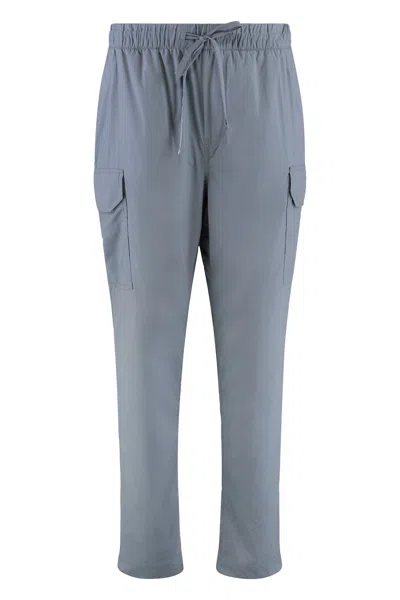 Canada Goose Elastic Waistband Cargo Pants With Mesh Lining In Blue