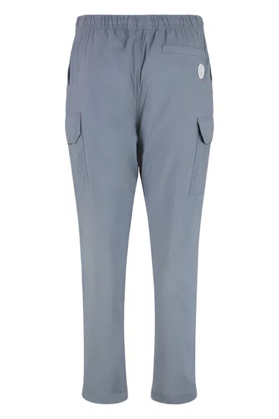 Canada Goose Elastic Waistband Cargo Pants With Mesh Lining In Blue