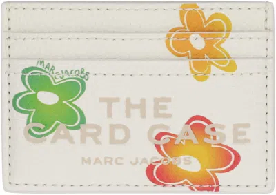 Marc Jacobs The Wild Daisy Leather Card Holder In White