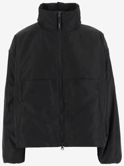 Aspesi Nylon Bomber Jacket In Black