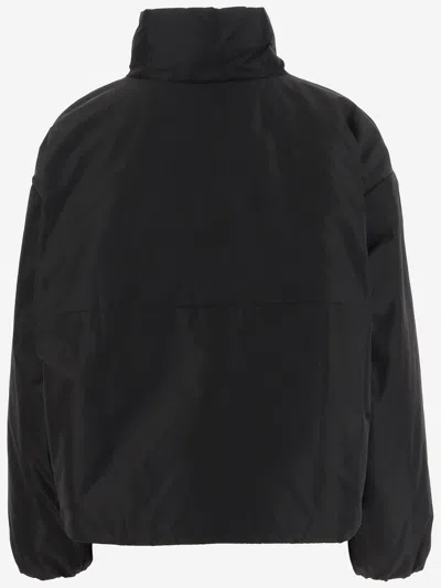Aspesi Nylon Bomber Jacket In Black