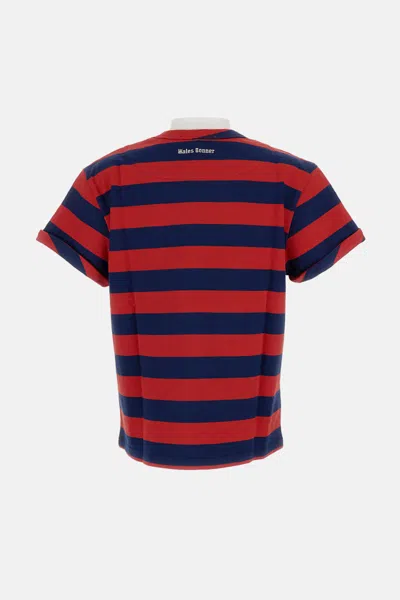 Wales Bonner City Cropped T Shirt In Blue