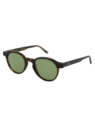 Retrosuperfuture X Andy Warhol Round-frame Sunglasses In Green