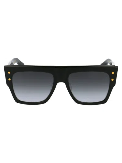 Balmain X Akoni Gradient Tinted Sunglasses In Black