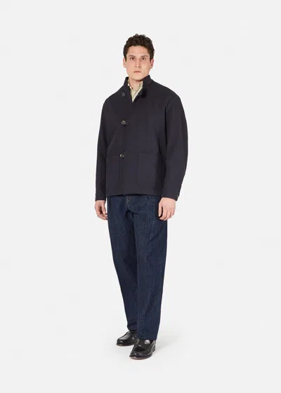 Doppiaa Aasti-c Cotton Work Jacket In Gray