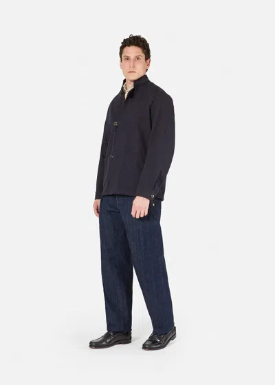 Doppiaa Aasti-c Cotton Work Jacket In Gray