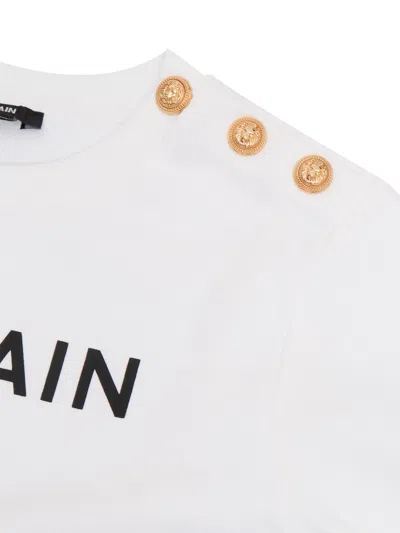 Balmain Sweatshirt In White