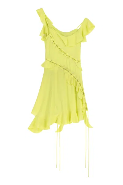 Acne Studios Women's Frill Dress In Green