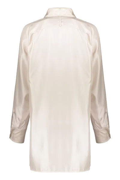 Ferragamo Long Sleeve Shirt In White