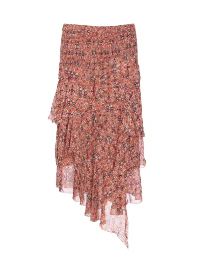 Isabel Marant Étoile Isabel Marant Etoile Multicolour Viscose Skirts In Red