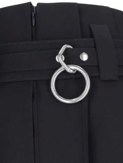 Prada Midi Skirt In Blue