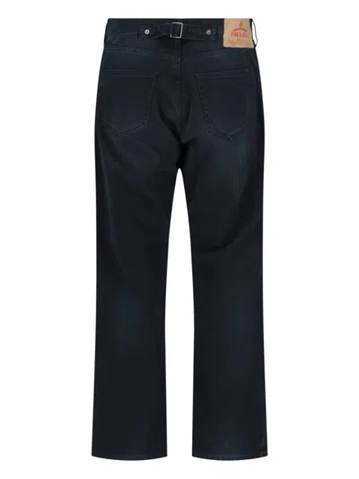 Prada Trousers Straight Belt Loops In Blue