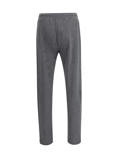 Kiton Drawstring Cashmere Trousers In Gray
