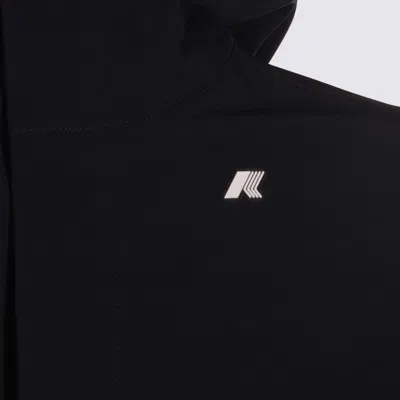 K-way Casual Style Longline Hooded Jacket In Blue