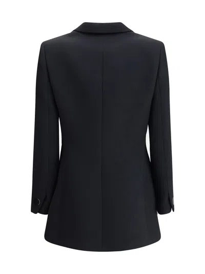 Giorgio Armani Technical Scuba Single-breasted Jacket In Black