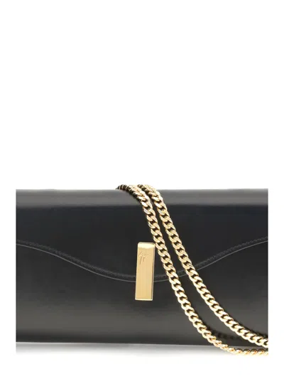 Giuseppe Zanotti Women Flutie Clutch Bag In Black