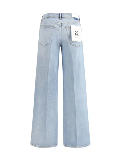 Re/done Wide Leg Jeans In Blue