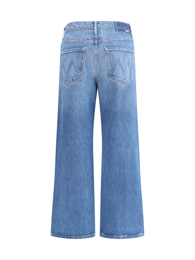 Mother The Rider Frayed High Waist Ankle Straight Leg Jeans In Blue