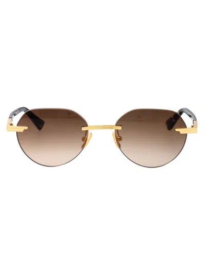 Bottega Veneta Bv1379s Sunglasses In Gold
