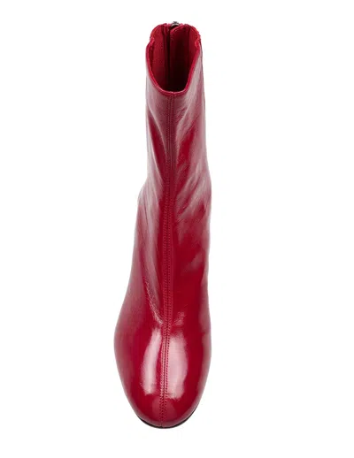 Aquazzura Sain Honore Bootie 50 In Nappa Gloss Color Red In Purple