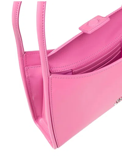 Marc Jacobs The Claw Clip Shoulder Bag In Brushed Leather Color Pink In Pink